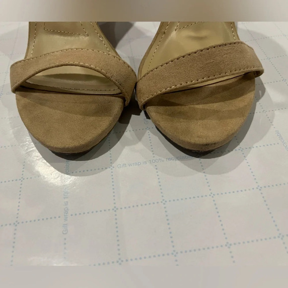 Lulus Taylor Tan Suede Ankle Strap Heels size 6 - Picture 2 of 4